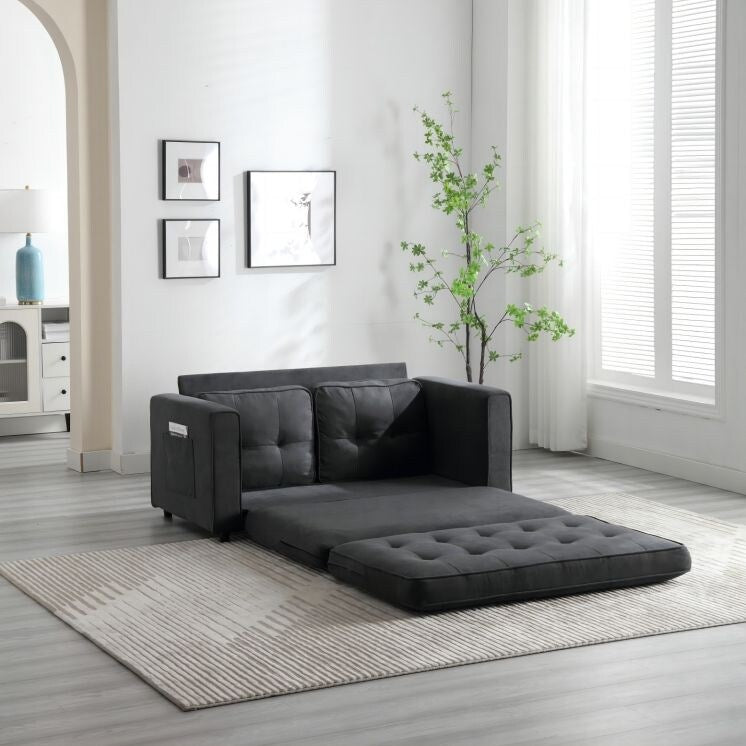 3 Fold Convertible Futon Couch Sleeper Sofa Bed