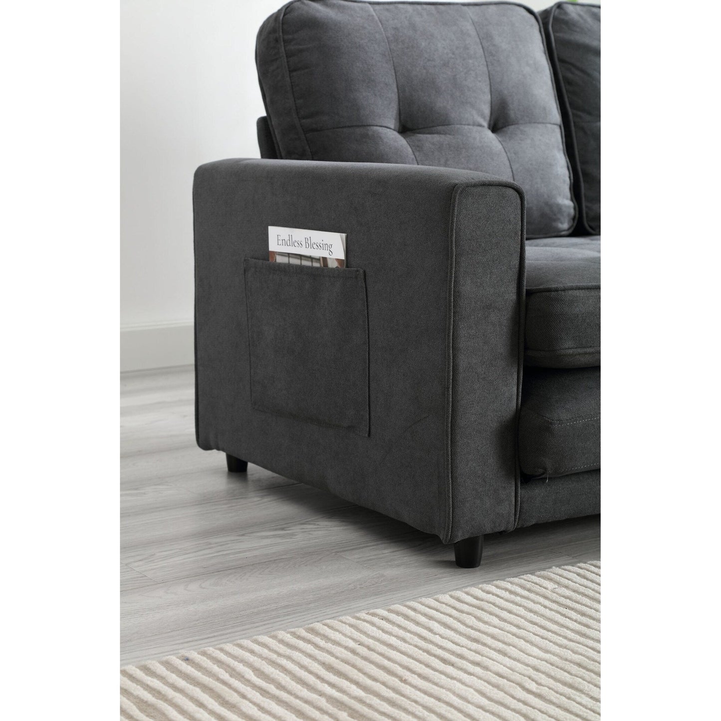 3 Fold Convertible Futon Couch Sleeper Sofa Bed