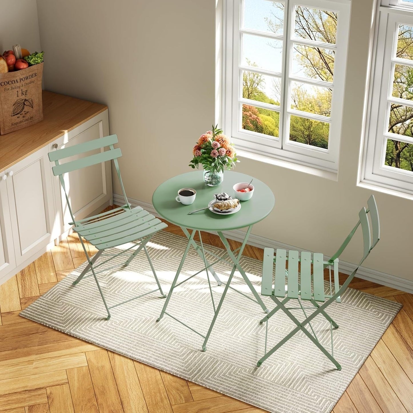 3 Pieces Patio Bistro Sets