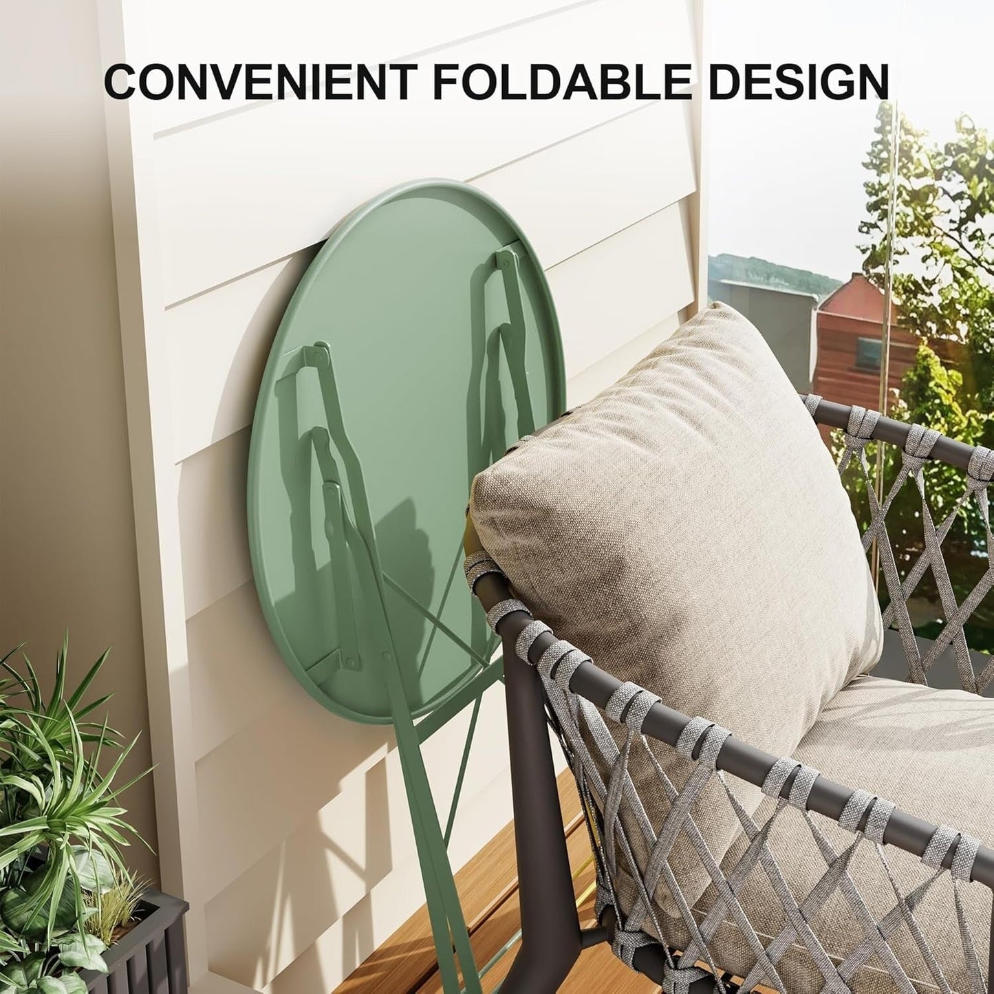3 Pieces Patio Bistro Sets