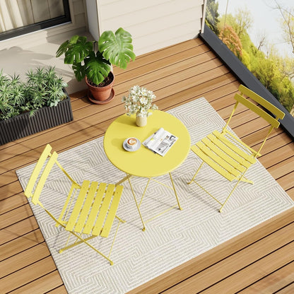 3 Pieces Patio Bistro Sets