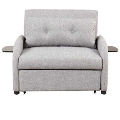 3-in-1 Pull-Out Sofa Sleeper with Collapsible Wing Table & USB Ports by Harper&Bright Designs