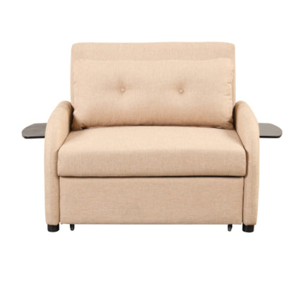 3-in-1 Pull-Out Sofa Sleeper with Collapsible Wing Table & USB Ports by Harper&Bright Designs
