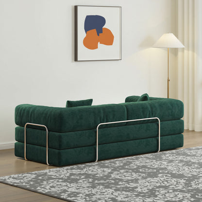 78.8inch Modular Sectional Sofa, Convertible Pudding Block Sofa, Floor Standing Sofa Bed Arm Comfort Sofa Bed