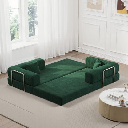 78.8inch Modular Sectional Sofa, Convertible Pudding Block Sofa, Floor Standing Sofa Bed Arm Comfort Sofa Bed