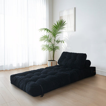 8 Corduroy Folding Couch Sofa Bed,Single
