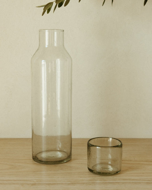 Luna Recycled Carafe and Glass Set