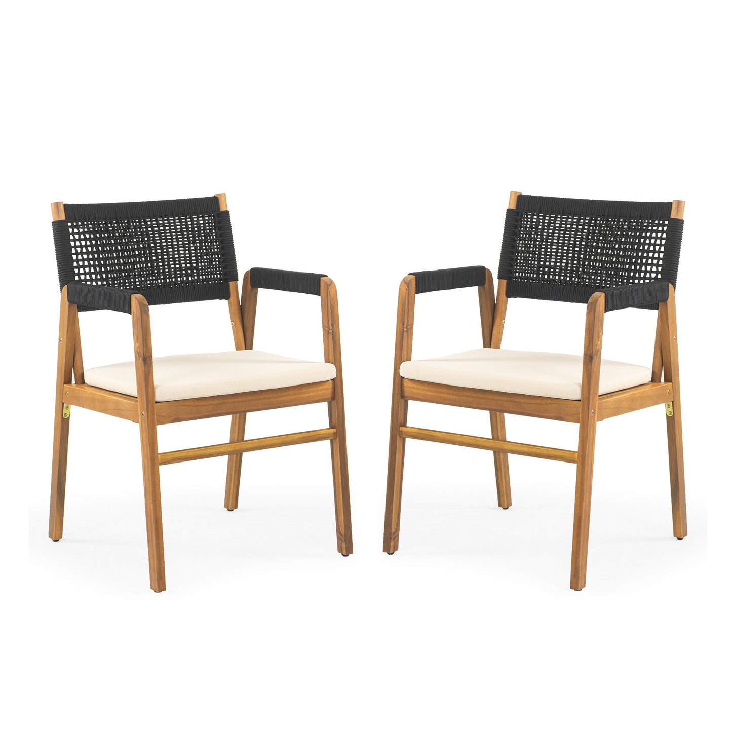 Captef Outdoor 5-piece acacia wood Dining Set by Christopher Knight Home