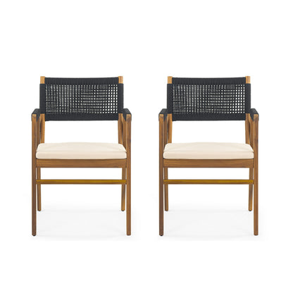 Captef Outdoor 5-piece acacia wood Dining Set by Christopher Knight Home