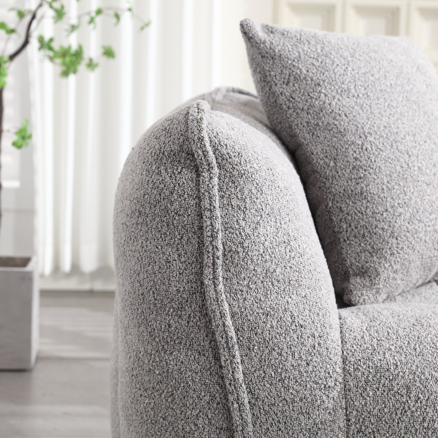 Comfortable square recliner sofa