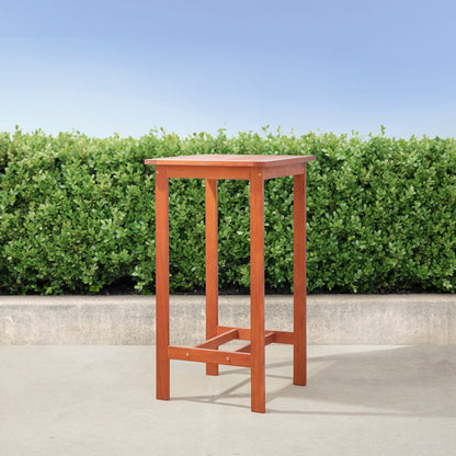 Emilio Wood Bar Table and Chair Dining Set