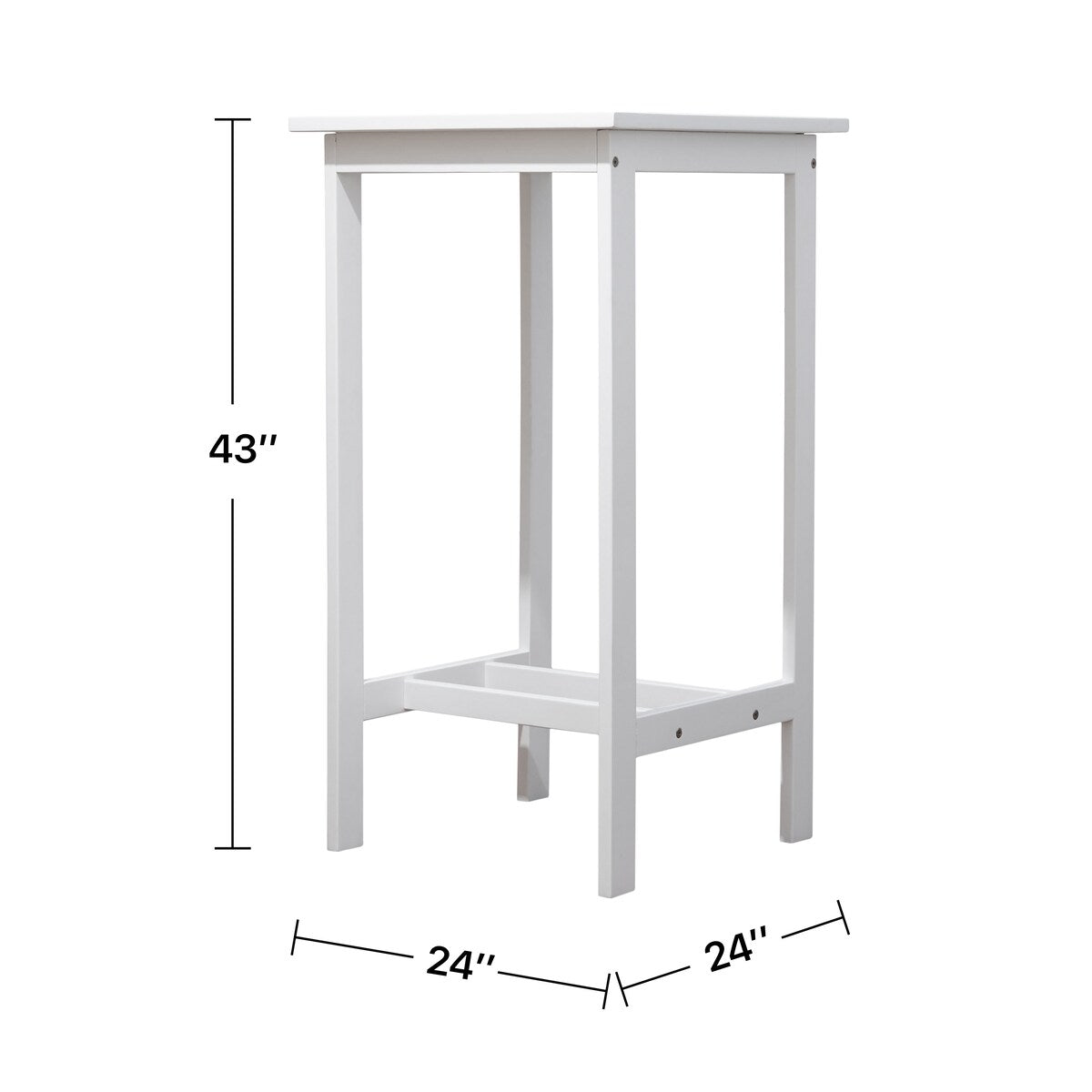 Emilio Wood Bar Table and Chair Dining Set