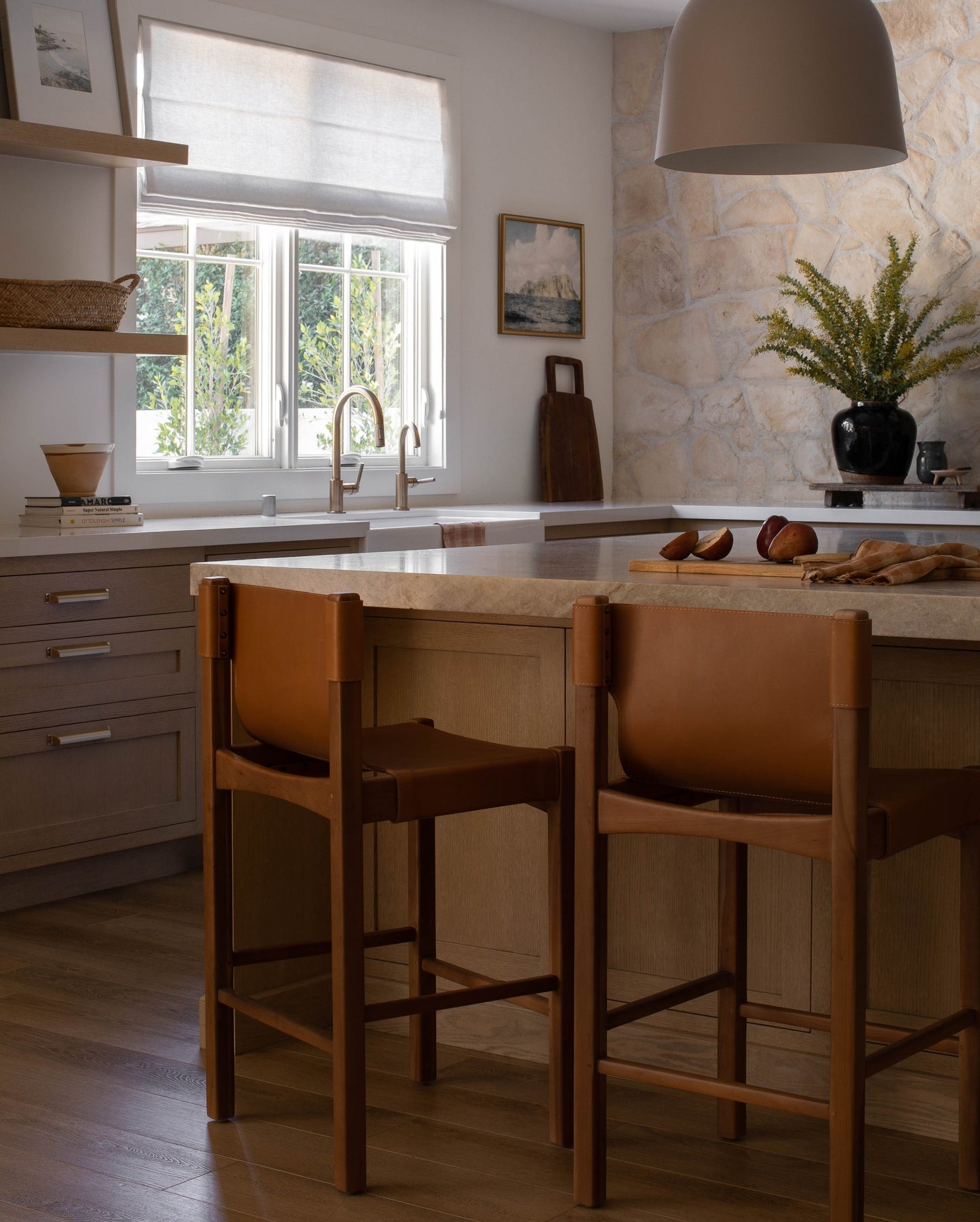 open box - henrik stool in cherry