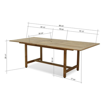 Amazonia 11 piece FSC Certified Teak Wood Outdoor Patio Dining Set - Seats 10 - 11 Piece