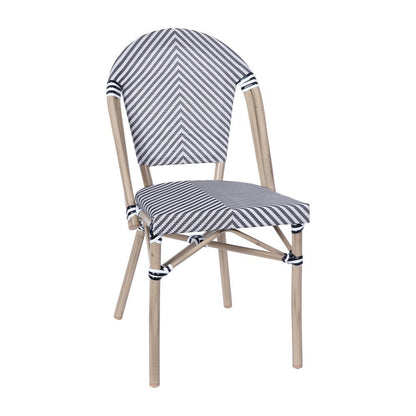 Indoor/Outdoor Commercial Bistro Set with Table and Two Chairs
