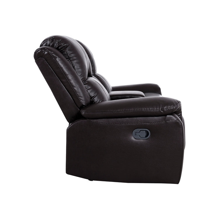 Leather Manual Recliner Sofa Collection for Living Room Leather Reclining Furniture for Home Office Living Room