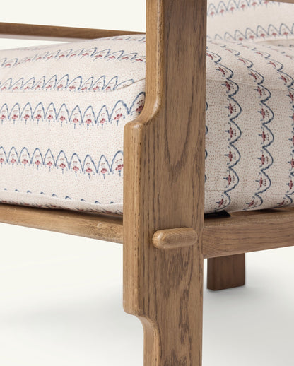 Leela Lounge Chair in Neutral Arches