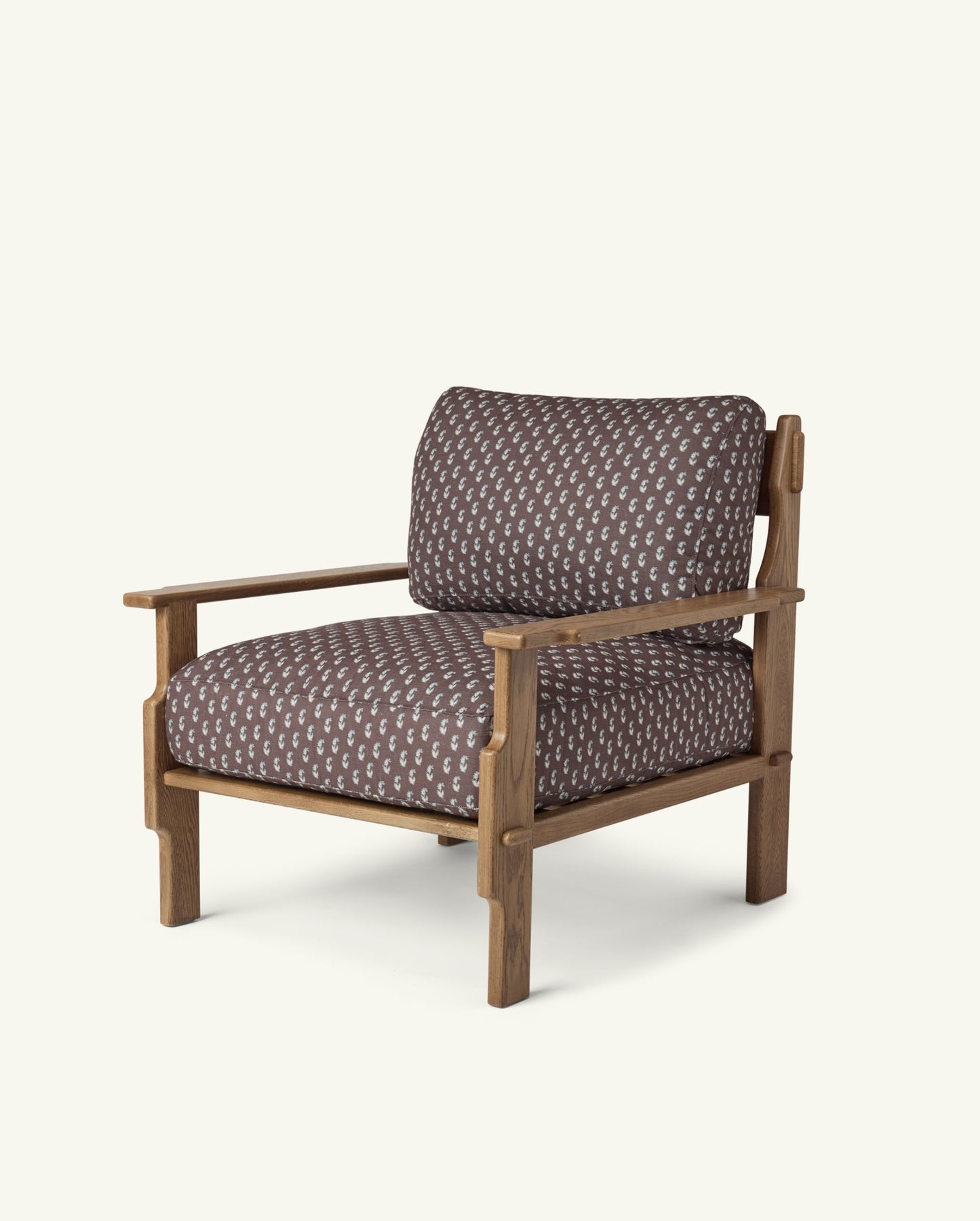 Leela Lounge Chair in Cocoa Floral