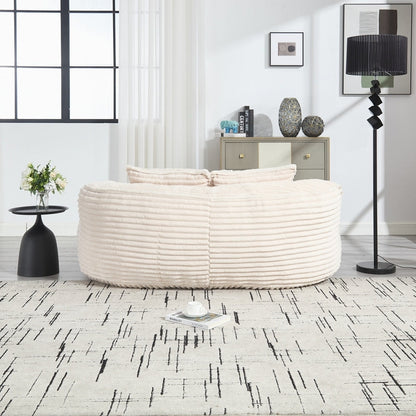 Lazy Sofa Durable Comfort Lounger High Back Bean Bag Chair Couch for Adults and Kids - 2 Seat