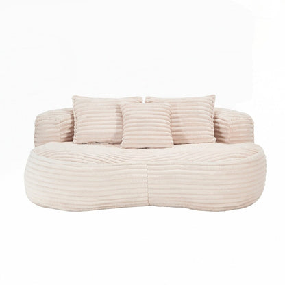 Lazy Sofa Durable Comfort Lounger High Back Bean Bag Chair Couch for Adults and Kids - 2 Seat