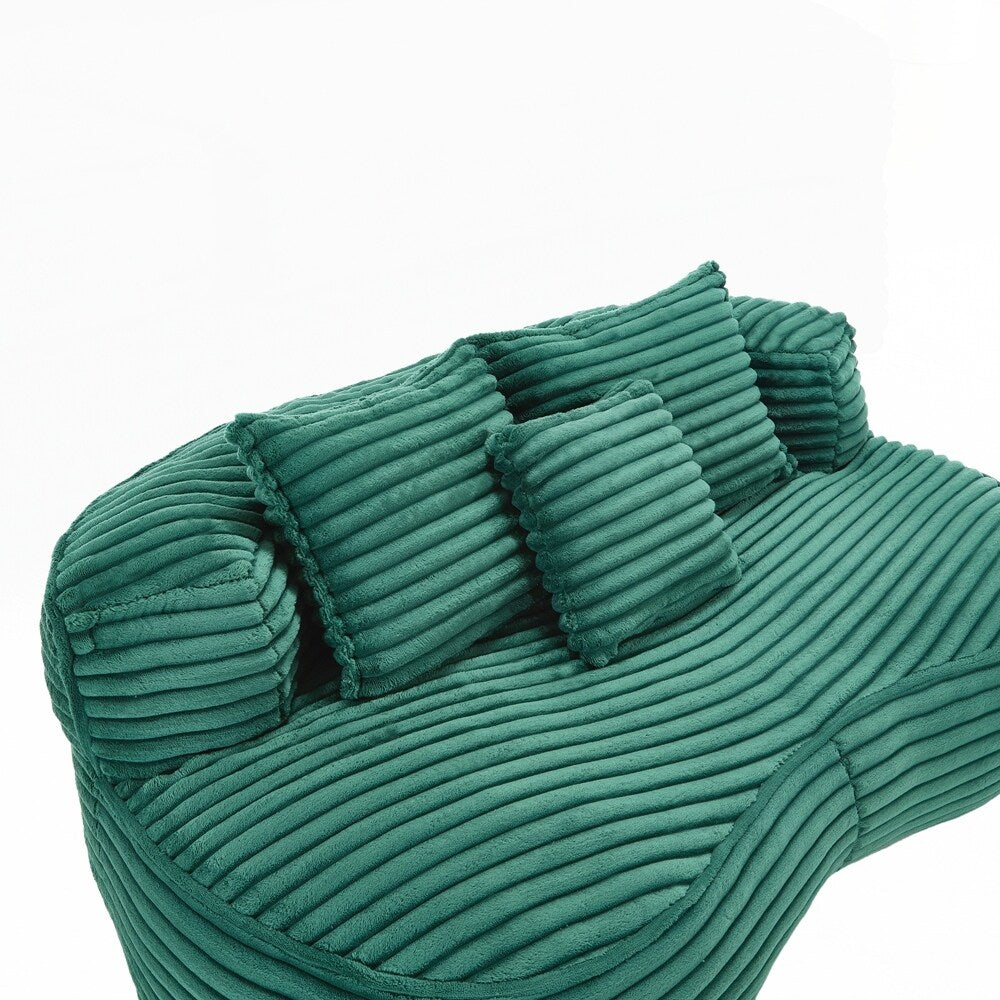 Lazy Sofa Durable Comfort Lounger High Back Bean Bag Chair Couch for Adults and Kids - 2 Seat