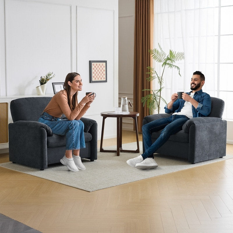 Modern Elephant Ears Armchair Accent Sofa Comfortable Seating for Living Room & Bedroom