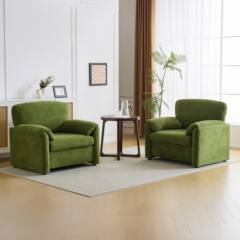 Modern Elephant Ears Armchair Accent Sofa Comfortable Seating for Living Room & Bedroom