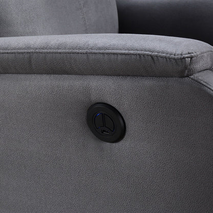 Modern Power Recliner Chair with USB, Full Head & Lumbar Support