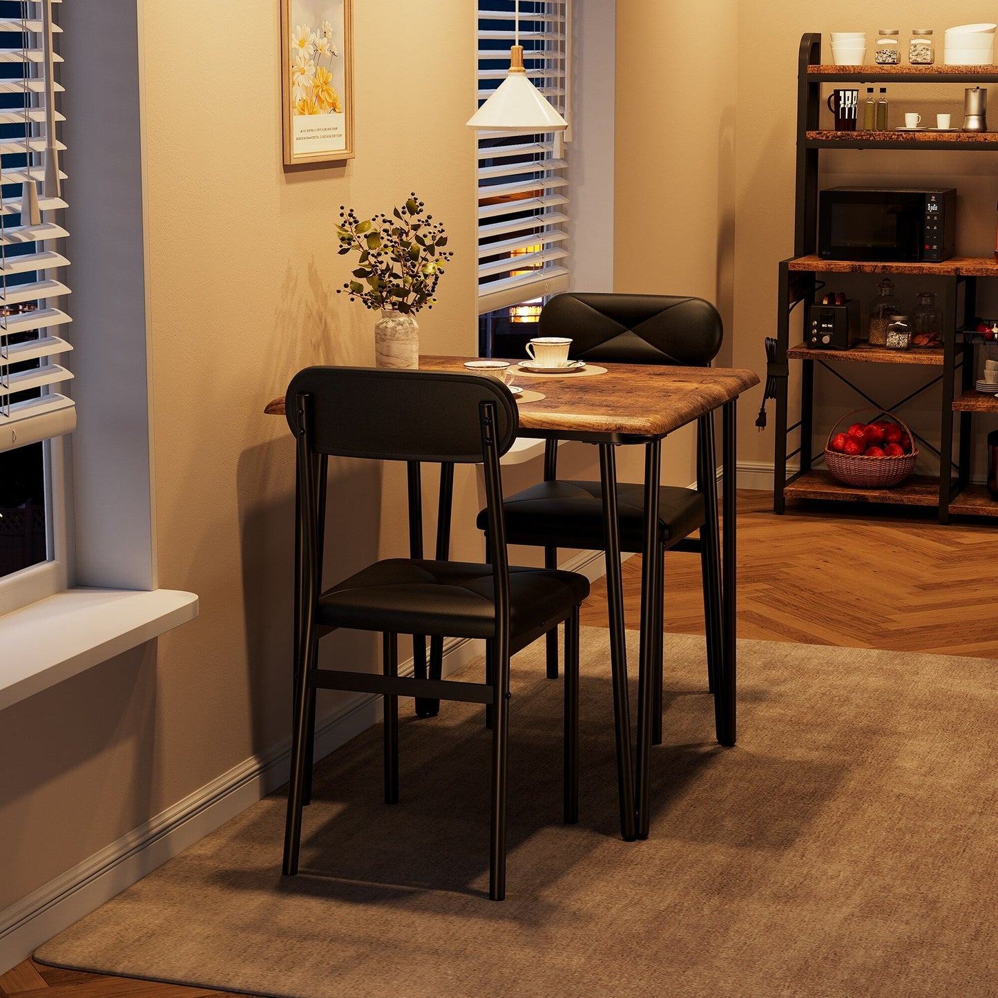 Modern kitchen Dinner Table Set for Dining Room - 3-Piece