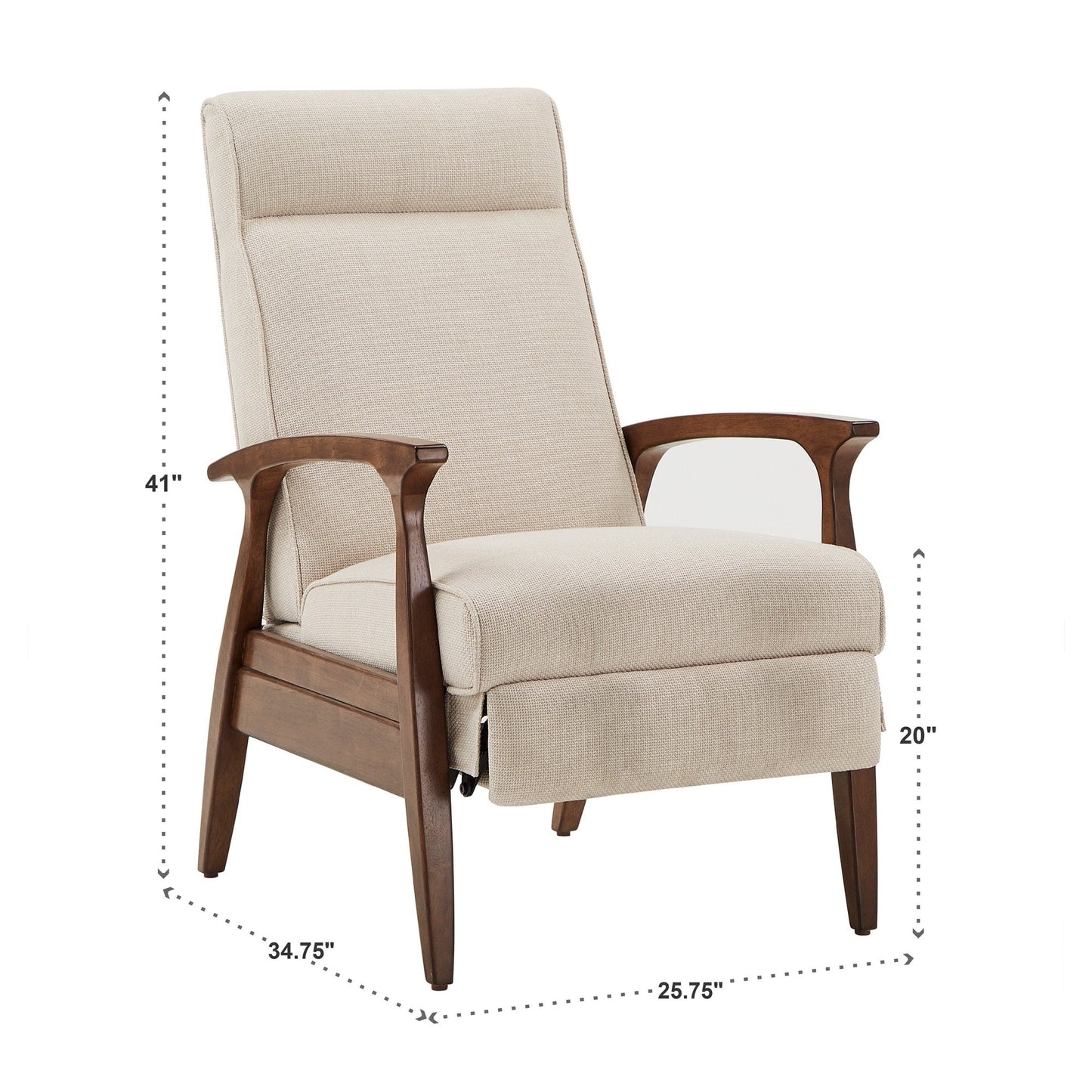 Notker 25.75 Wide Mid-Century Recliner by iNSPIRE Q Modern