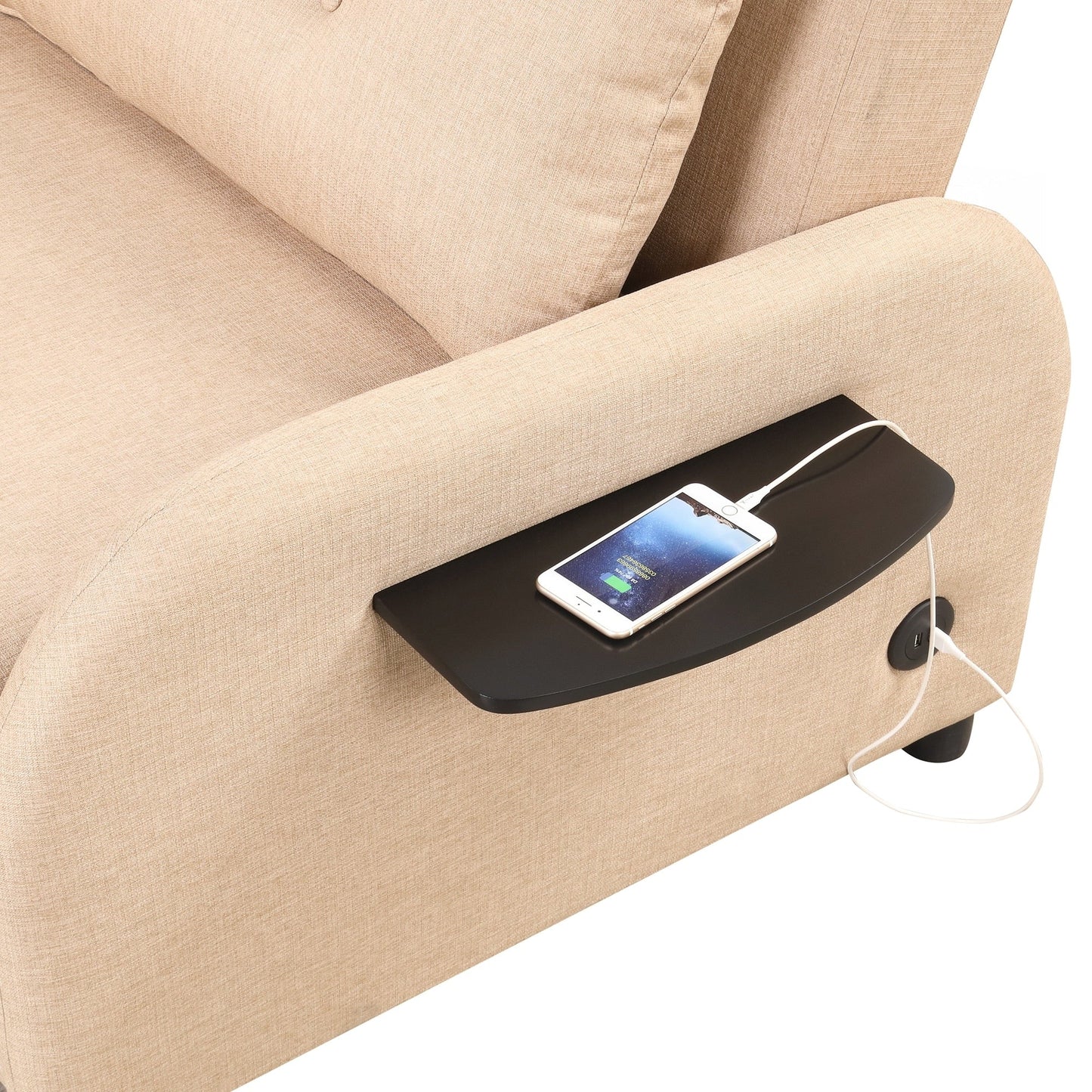 Pull Out Sofa Sleeper 3 in 1 with 2 Wing Table