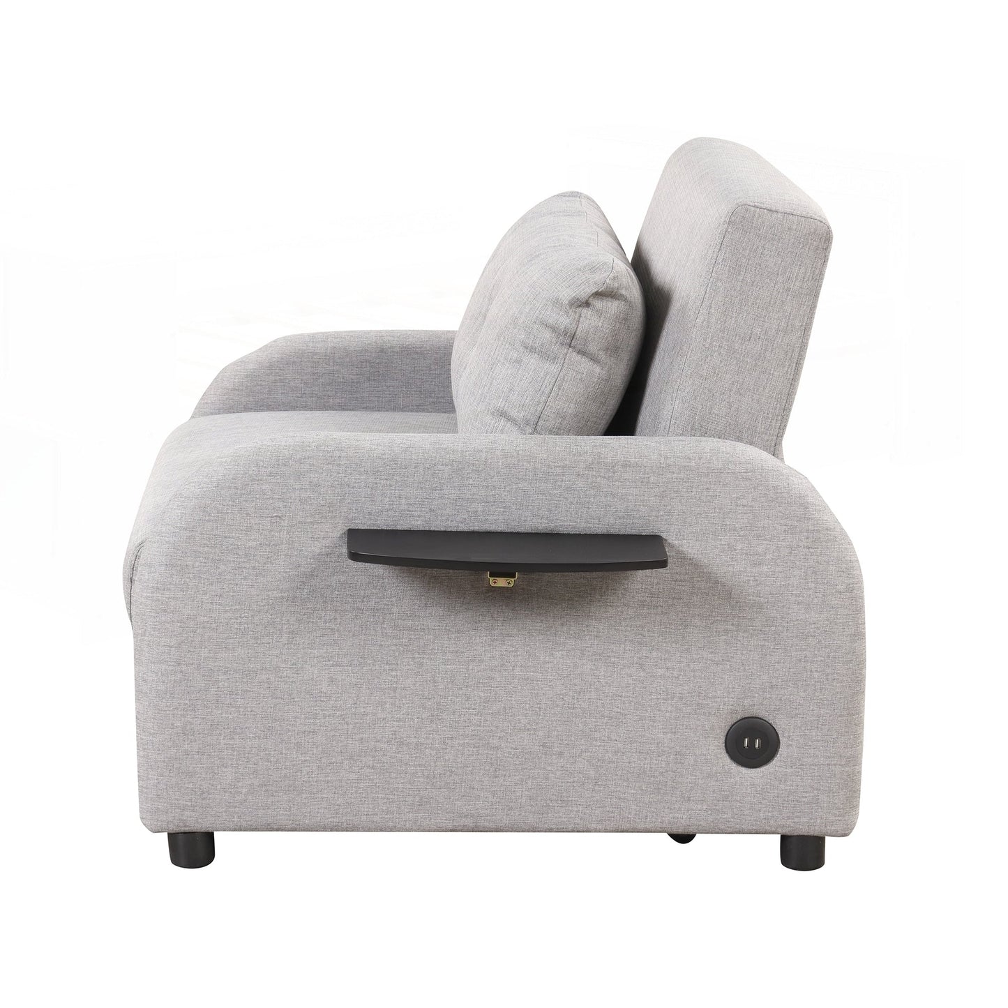 Pull Out Sofa Sleeper 3 in 1 with 2 Wing Table