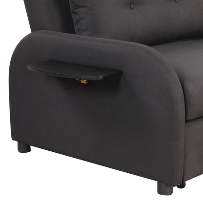 Pull Out Sofa Sleeper 3 in 1 with 2 Wing Table