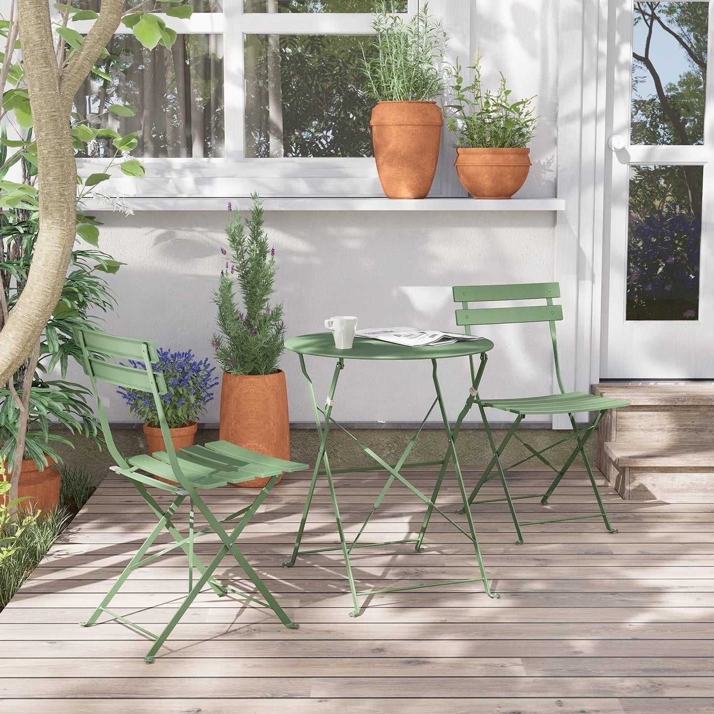 Round 2 Person - 23.6 Long Bistro Set