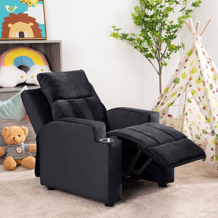 Magic Seats for Superheroes  Princesses, Super Deluxe Kids Recliner with Footrest, Headrest, 2 Cup Holders