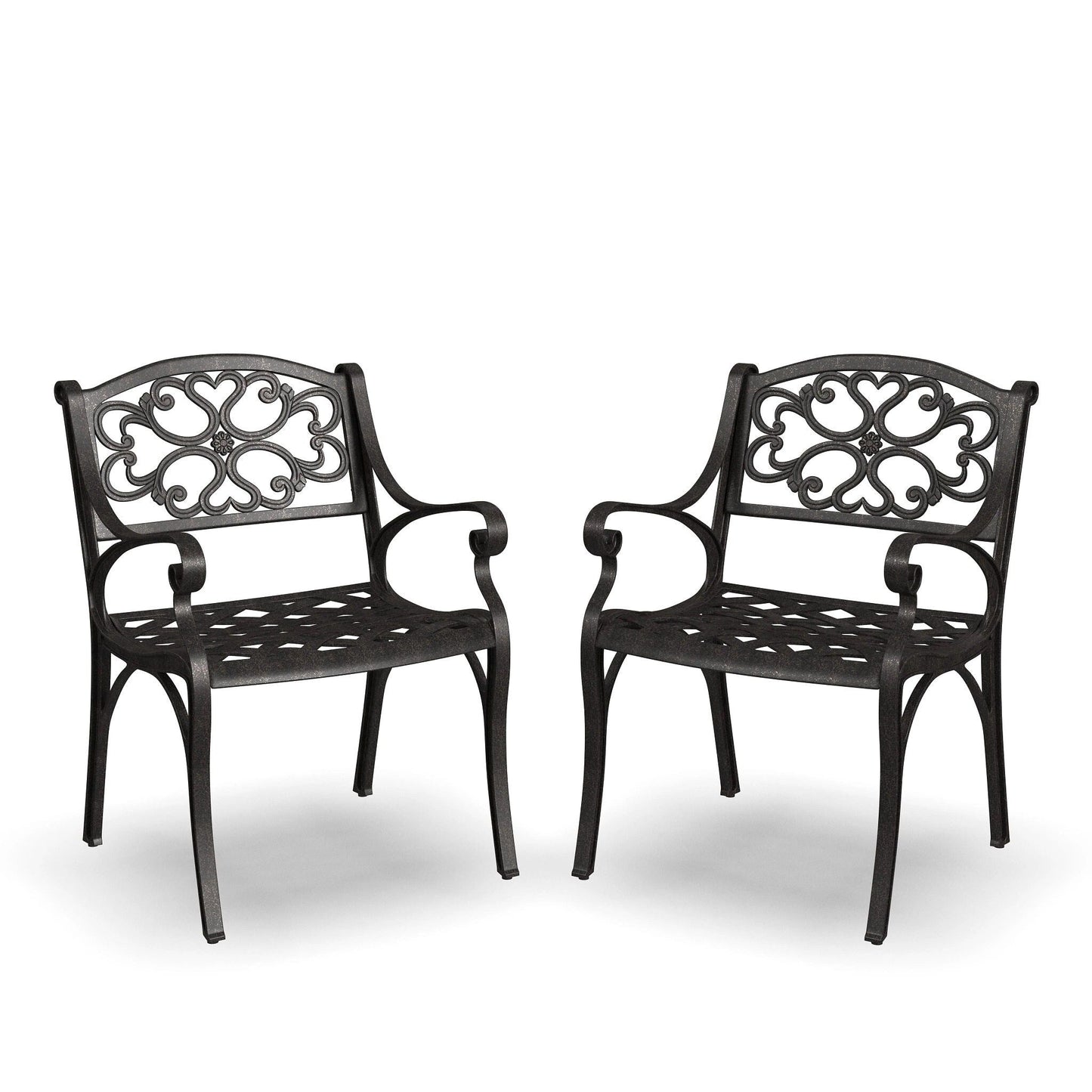Sanibel Bronze Aluminum 7- Piece Outdoor Dining Set with 72 Oval Dining Table and Six Armchairs by Homestyles