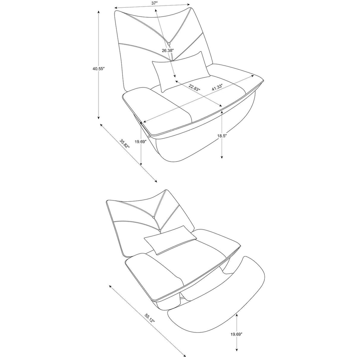 Swivel Glider Power Recliner with Bluetooth Speakers, Phone Holder, USB and Type-C Charging Ports, Hidden Arm Storage