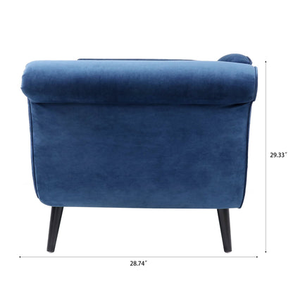 Vintage Chaise Lounge with Scroll Arms by Christopher Knight Home