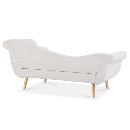 Vintage Chaise Lounge with Scroll Arms by Christopher Knight Home