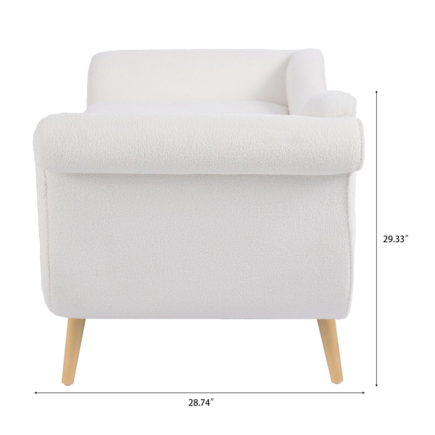 Vintage Chaise Lounge with Scroll Arms by Christopher Knight Home