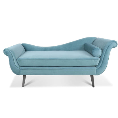 Vintage Chaise Lounge with Scroll Arms by Christopher Knight Home