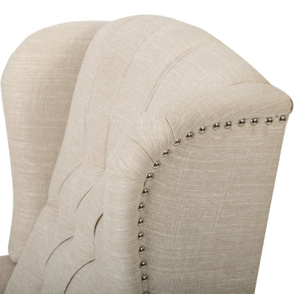 Walter Tufted Fabric Recliners (Set of 2) by Christopher Knight Home