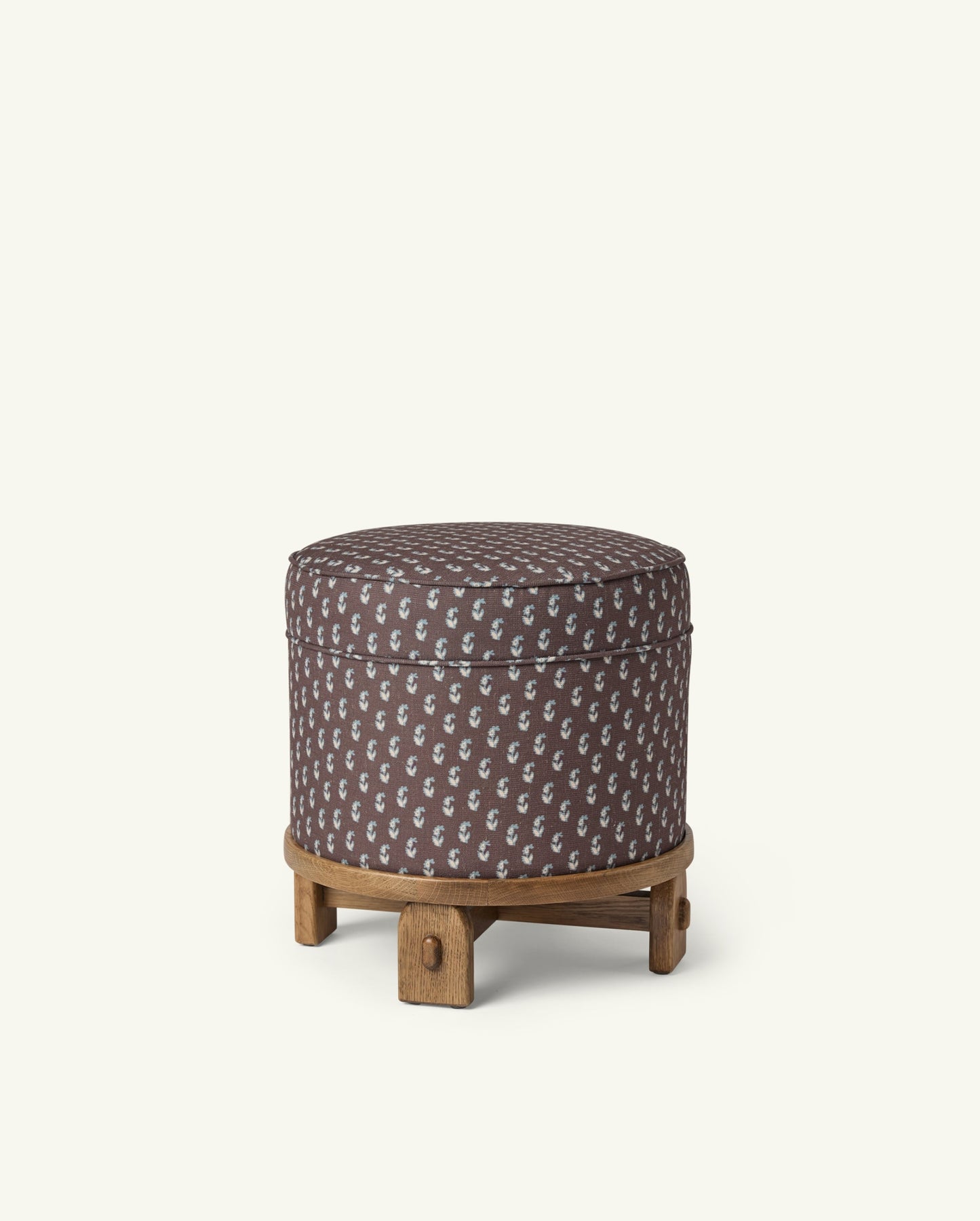 Yara Pouf in Cocoa Floral