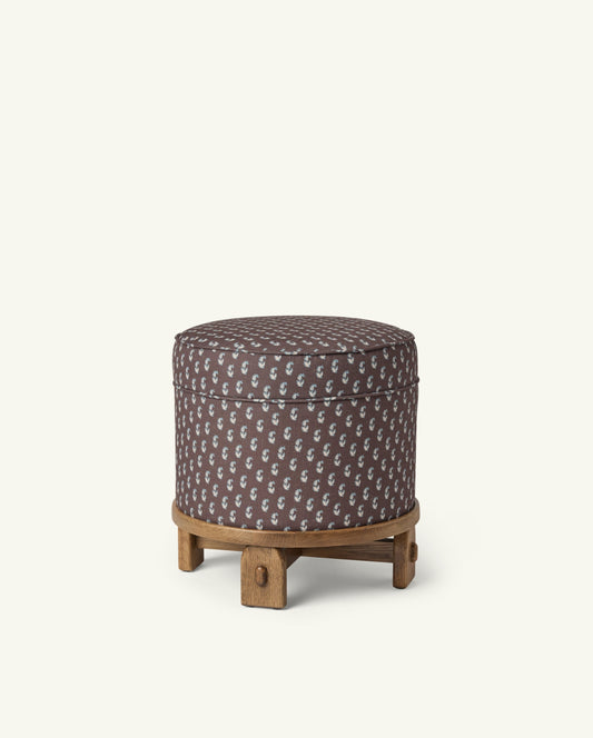 Yara Pouf in Cocoa Floral