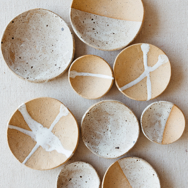 Hand-Thrown Antipasto Bowls, Set of 3
